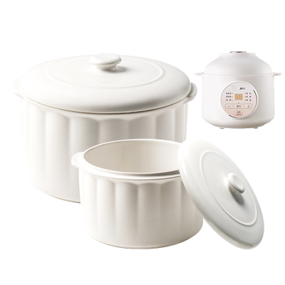 适配美的MD-DZE1066电炖锅1升L隔水燕窝炖盅陶瓷炖罐内胆盖子配件