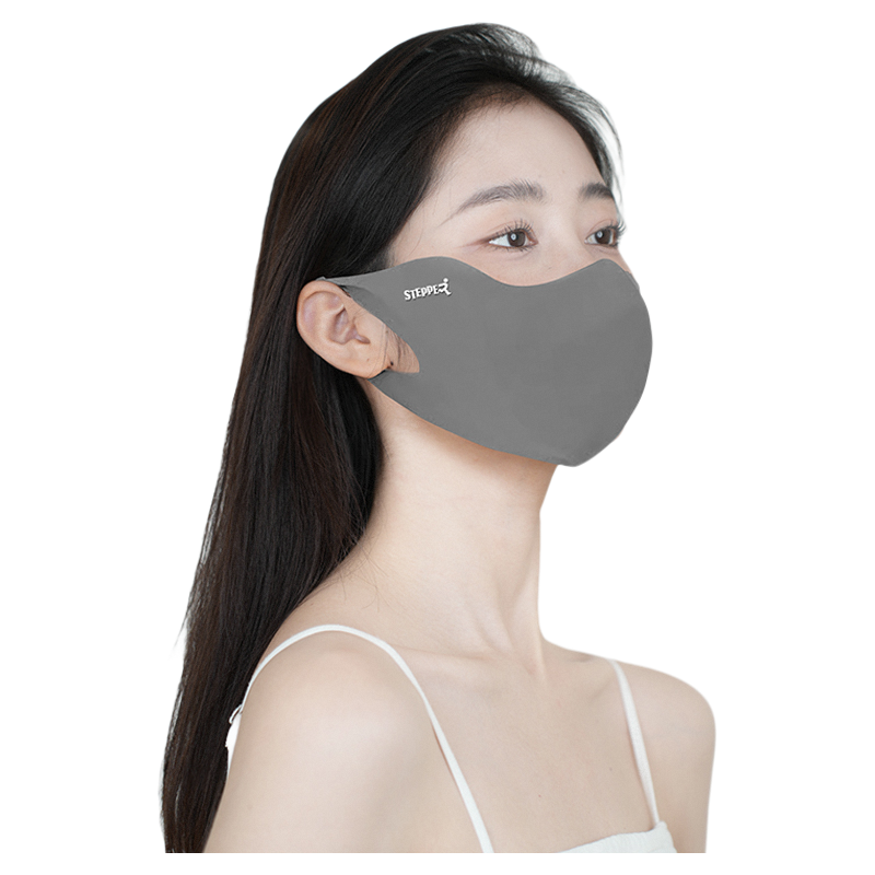 护眼角冰丝高颜值黑色防晒口罩女3d立体遮阳全脸防紫外线夏季面罩