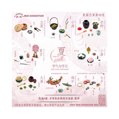 【星谷】预订12JYKYS 迷你吉盒 节气与节日 夏 食玩场景