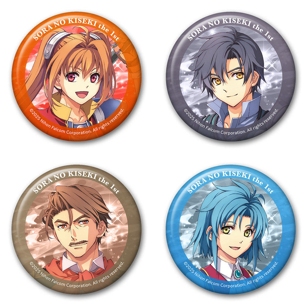 【星谷】预订   角川 英雄传说 空之轨迹 金属风 吧唧徽章套装 M0