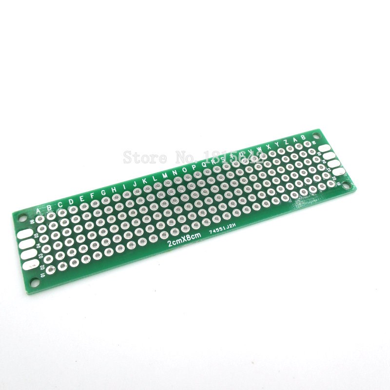 现货5PCS/Lot 2*8CM Double Side Protype PCB  Uiversal Prit