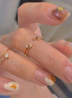 桃思竹925镀银戒指极细