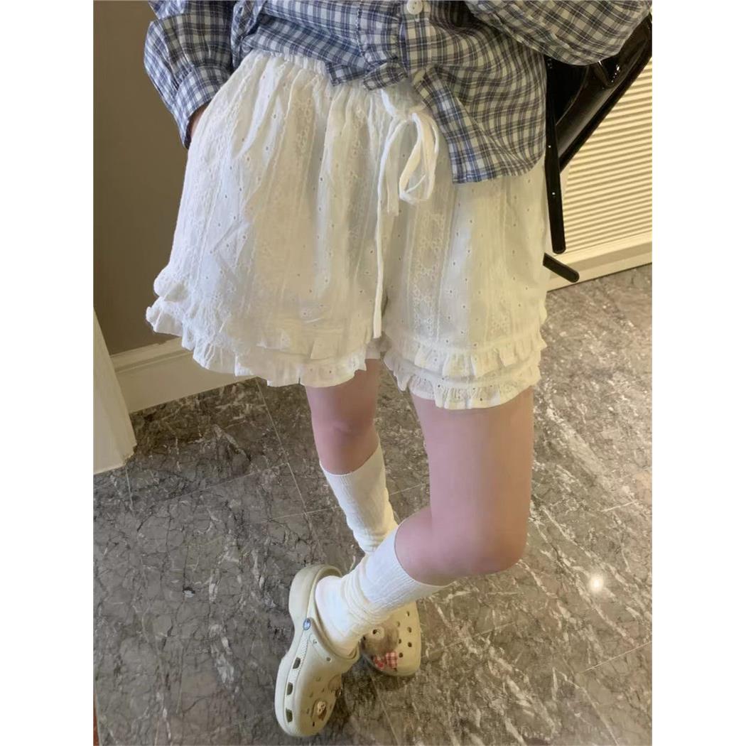 胖妹妹甜美减龄蕾丝拼接