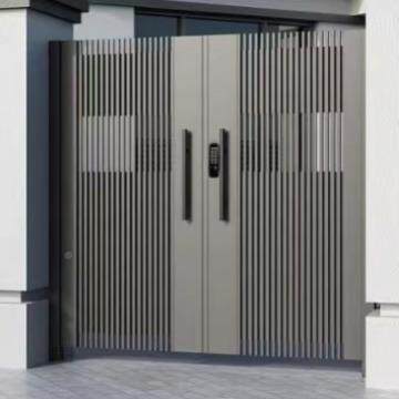 PNV厂新款铝合大门别墅庭院门大家小区电动双开门新中式铝艺大金