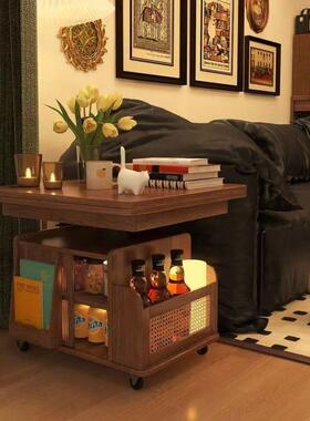 YA升降茶几折移UVX动推车实木桌茶小G户型客厅叠多功能沙发餐桌两