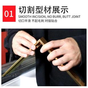 广灯箱45度双头切机高精度相画框切角机材铝告材HL-0960木4角5度