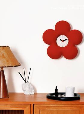 复挂古日韩花朵造型家居钟客SZ17-2厅白墙时尚软家装时爆款钟厂直