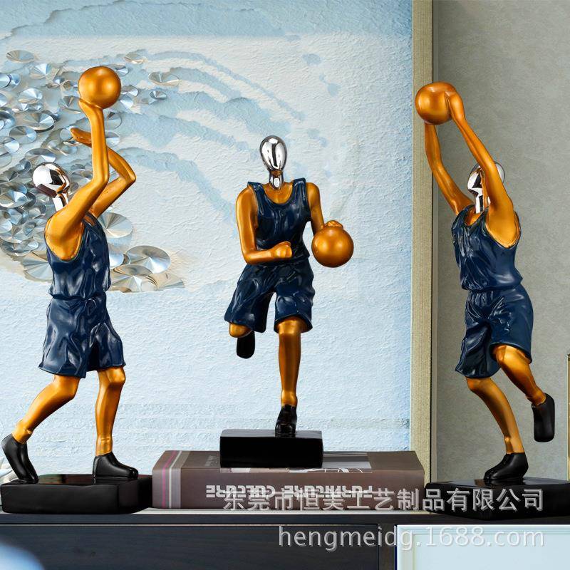 简约代办室桌面打篮球摆件书客厅现电HM2775A视柜玄关酒柜家居公