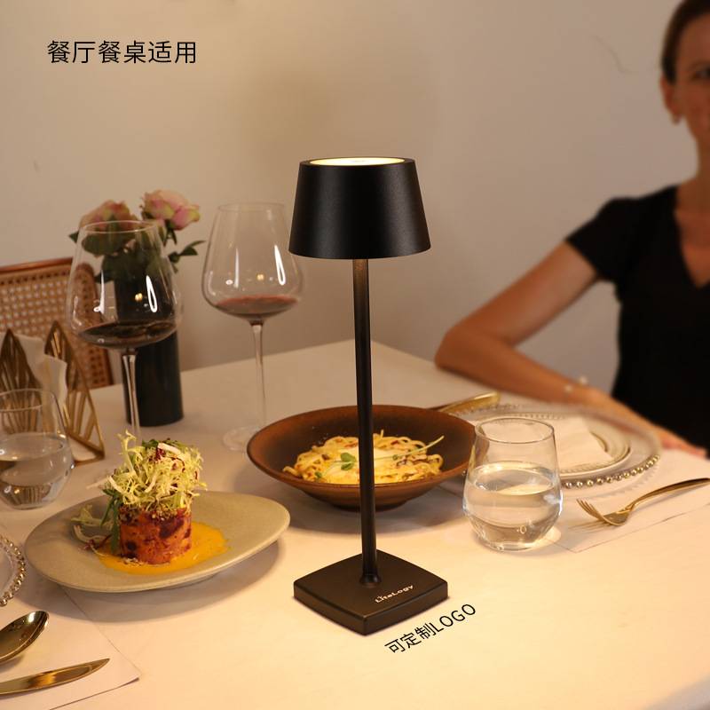 无绳可充电大容量led氛围护眼小台灯学生宿舍卧室床头复古酒吧灯