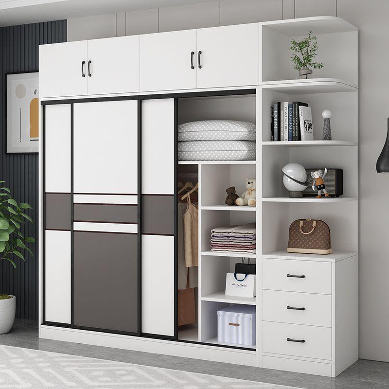 衣柜家用卧室拉门简易推组装现代衣简约收纳子无品牌/储物柜出租