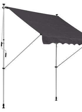 屋檐阳台庭院摇家用防雨防F5600晒阳直立遮篷折叠伸缩雨蓬棚商铺