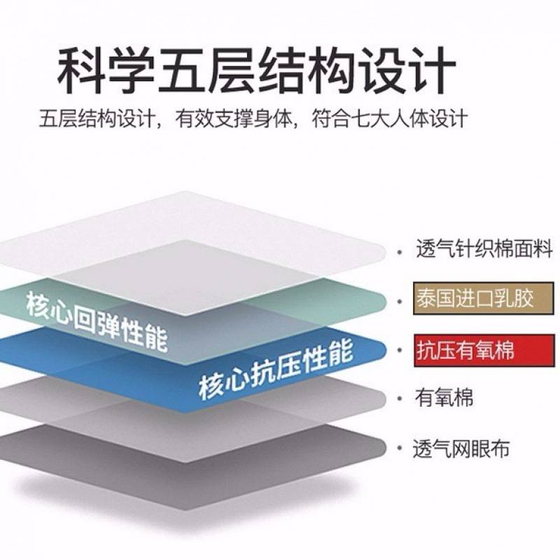 乳胶床垫加厚1.5米单人床宿舍褥子榻榻米床垫1.8米床垫子双人