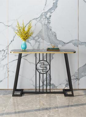 轻奢岩客板关桌简玄约EYD现代玄关柜玄关台入户装厅饰端景台靠墙