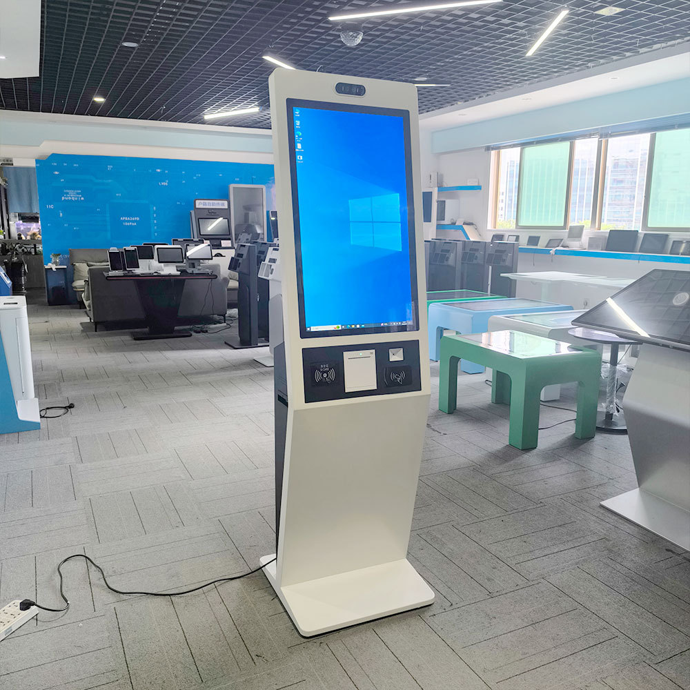 32寸立式自助查询机Windows系统政务取号机高清电容液晶显示屏