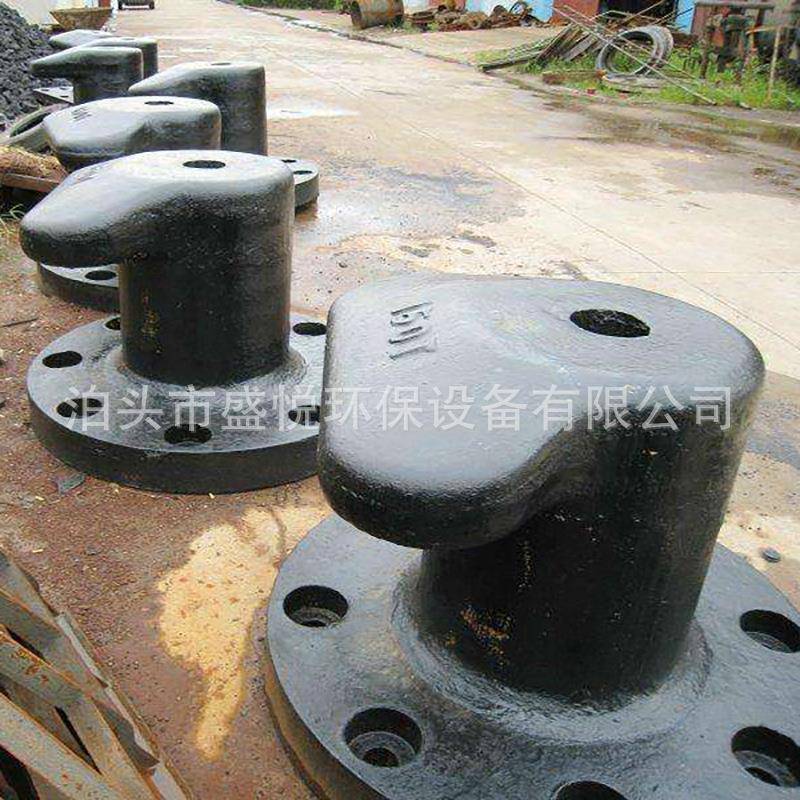 铸铁系船柱系缆桩造码头栓船墩停泊系船系墩铸圆底方底002船钩