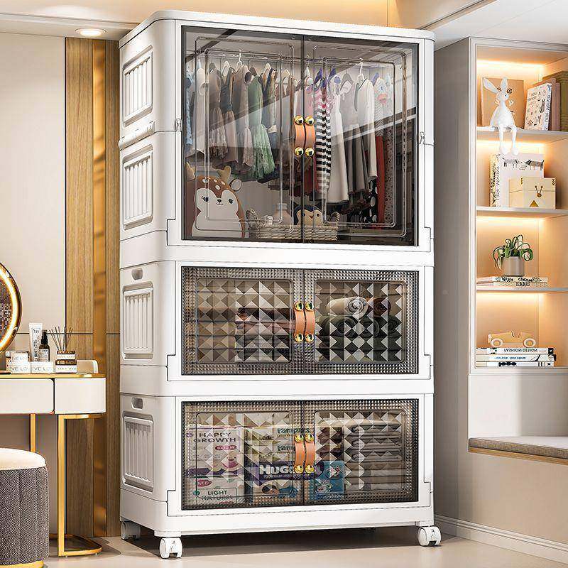 免柜安衣装折叠柜宝宝衣物收FRI纳简易衣橱儿童家用衣物柜储柜收