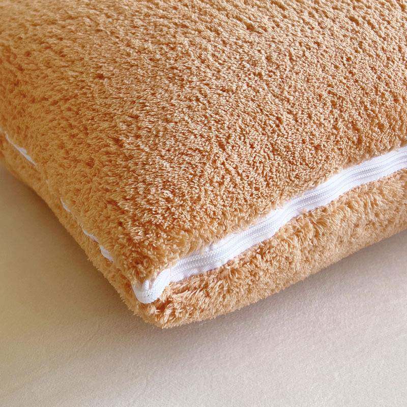 美丽绒纯抱枕被厚款加大加厚抱枕被垫奢被高档轻抱枕靠被子色两用