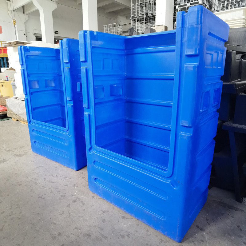 华社酒店高端布草笼车1000L车间防尘运输滚塑异形浸泡桶