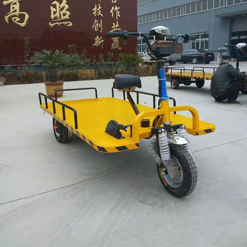 电动三轮平板车可站可坐拉货