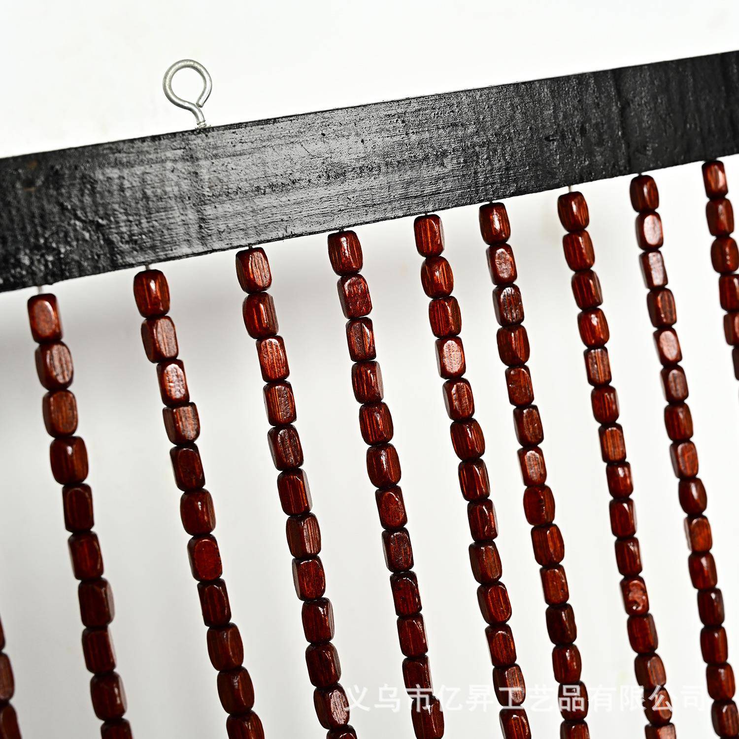 二块个方客门帘木珠帘隔断帘厅玄生关过道卫间卧TFT室大门免打孔