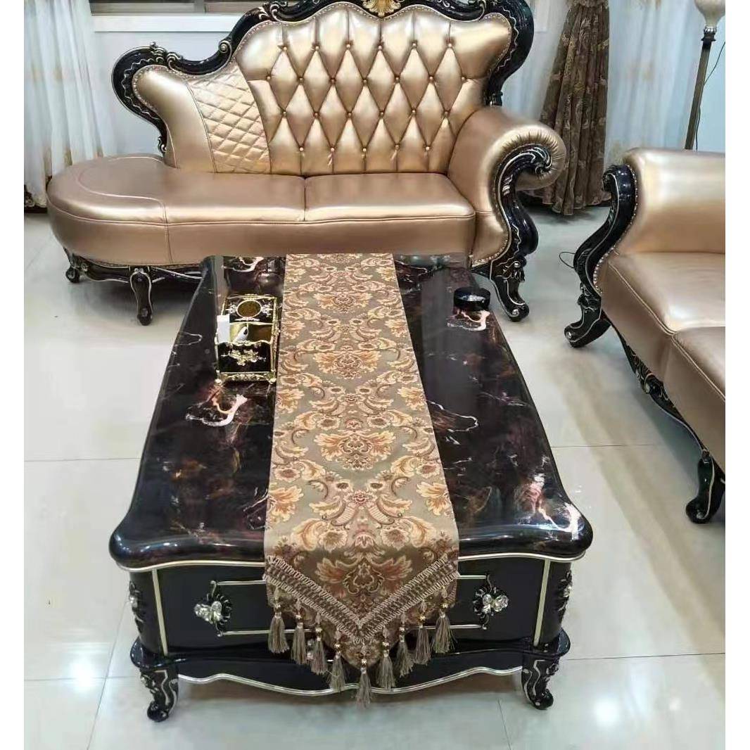 旗欧布式简无品牌/约华桌现代长条美式餐桌布茶几台奢电视柜装饰