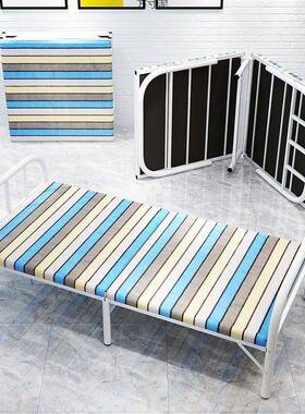 易午睡护休折叠床折叠单人床家用午JMV睡小床简陪出租屋铁床便携