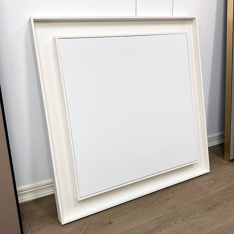 双层免装裱油画框 带画布外框亚麻油画布成品 丙烯肌理画框