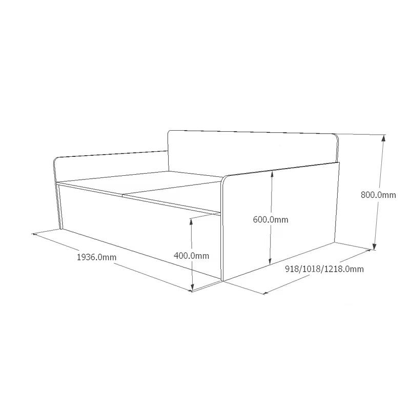 9U小户型榻榻床米床箱物床书房储卧组合床沙发床1AHO.室2m米单人