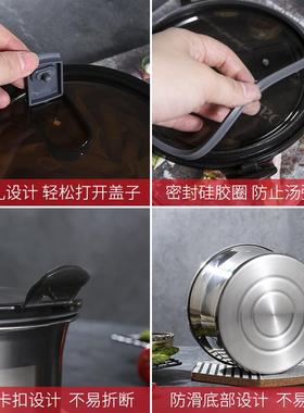 304不锈钢保鲜盒三件套便圆形当带se22.03.盖密封罐厨房冰箱盒收