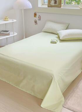 水洗棉条色织提绿色纹四件ydqd套全棉纯棉1m.51.8米被套床单三花