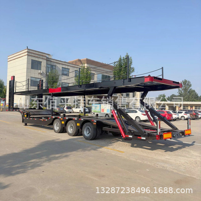 轿运车 三轴轿车运输半挂车 乘用车辆运输半挂车 托运车