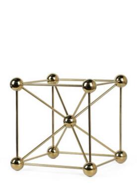 代简约创意电几何体摆件样板房售楼OQB处桌镀面现书软架装饰品工