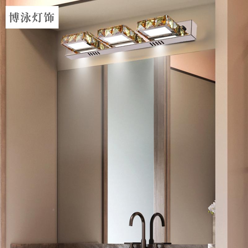 博新款轻奢led水晶镜前泳灯卫生间浴镜柜化灯LM85002B洗室手间梳