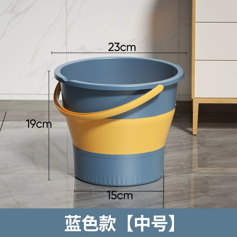 折叠水桶户外钓鱼桶大小号车载旅行洗车桶家用便携加厚手提塑料桶