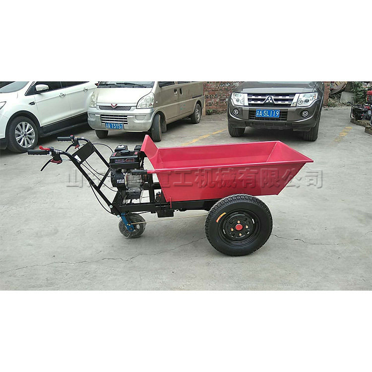 工地农用小型汽油手推翻斗车