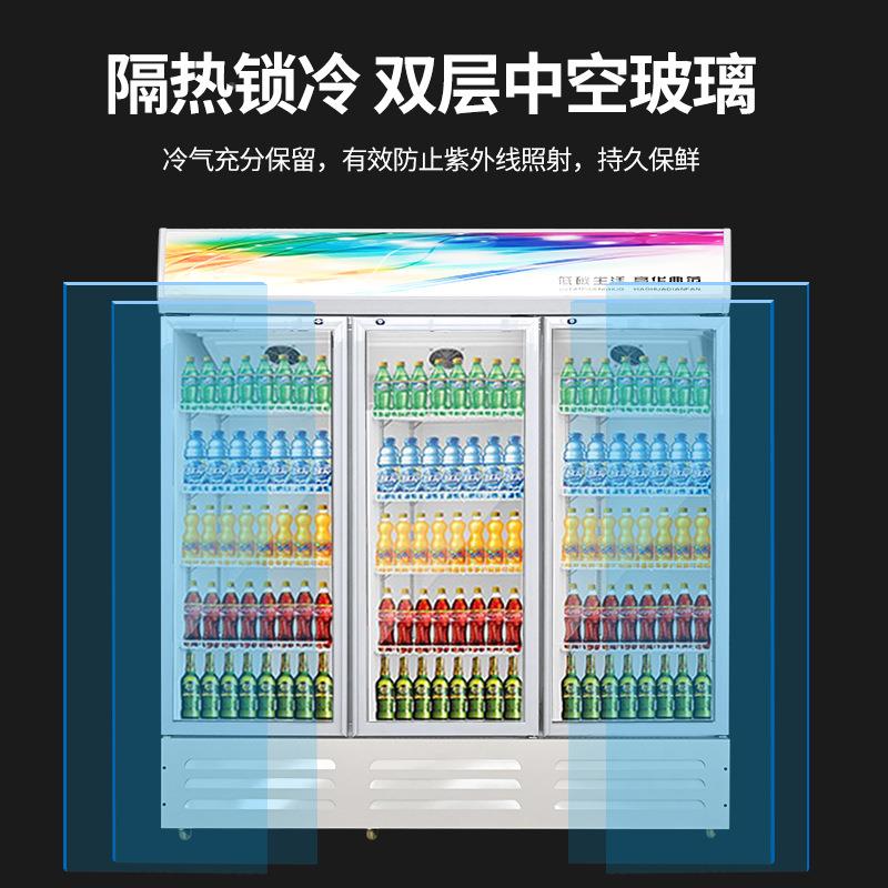商用啤酒冰柜展示柜超市藏饮料柜保冷鲜藏冰箱AHI风冷直冷冷啤酒