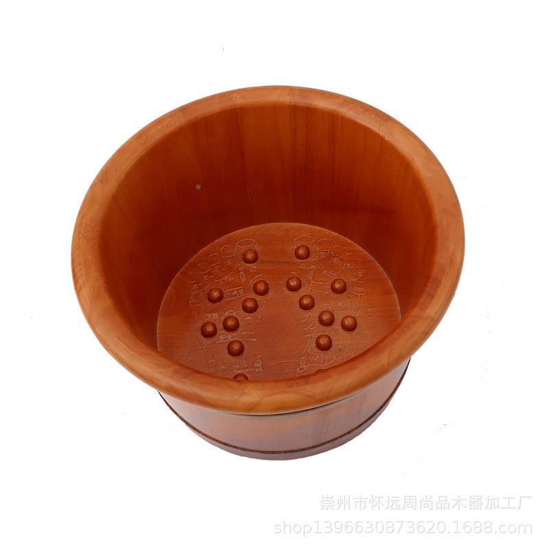 25米木足脚浴桶泡脚木桶保温洗橡脚木盆泡小腿厘足三里NZS实木洗