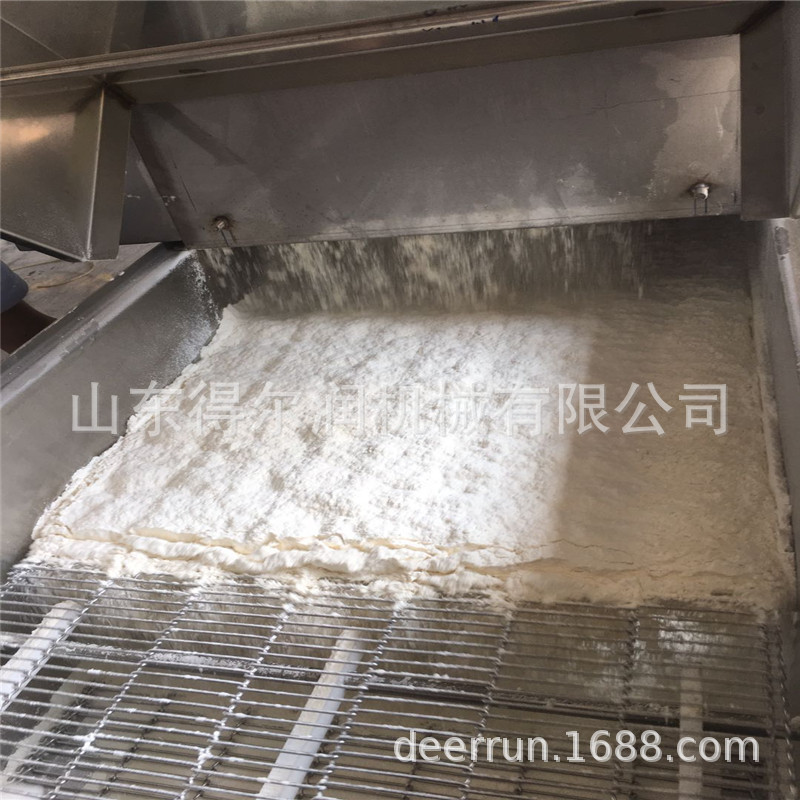 甘梅裹粉地瓜条油炸流水线 自动上浆上粉 红薯地瓜条油炸机厂家