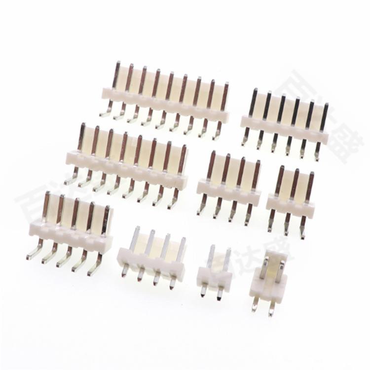 H高弯针座3.9mm6中DYU间距VH-2AW3Vp4p5p6p3A-2空弯针接插件