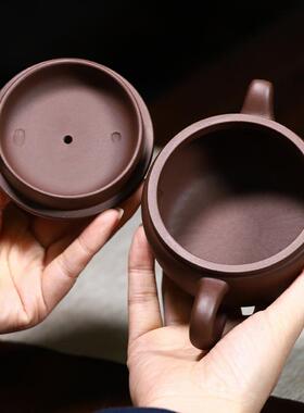 宜兴XX752122紫砂壶茶壶茶具工原矿大口汉瓦泡原茶矿壶用家茶器泷