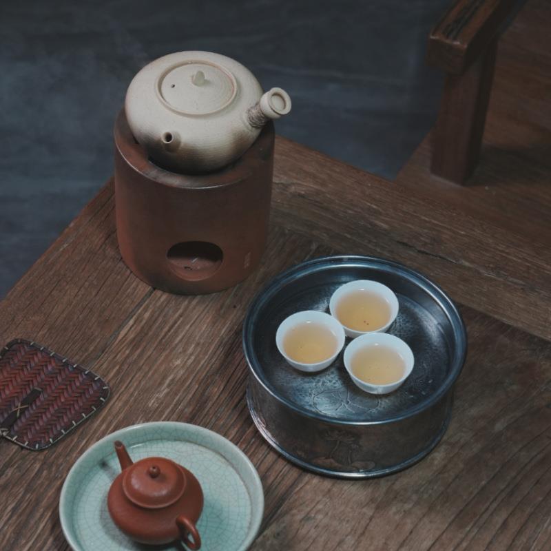 手工红泥围RUN炉煮茶家用茶室炭炉茶潮州炉工夫茶茶小火具煮炉碳