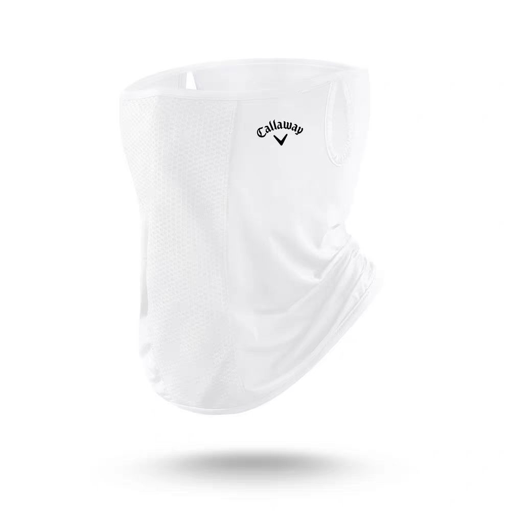 新款高尔夫冰丝防晒面罩男女士弹力透气围脖抗UV护脸罩超冰凉