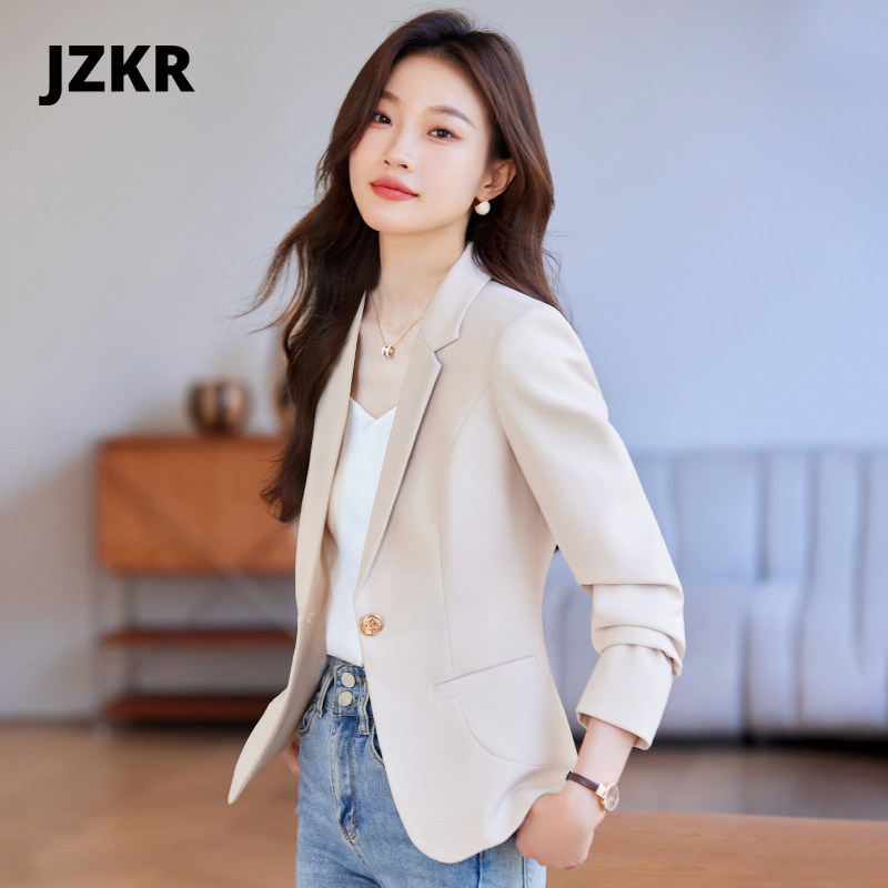 2026春秋女士西装外套新款高级感气质休闲短款西服上衣通勤工作服