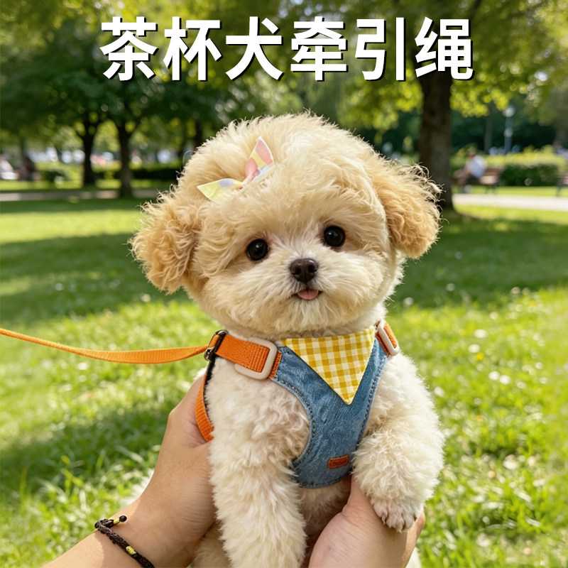 茶杯犬牵引绳2斤超小体狗专用