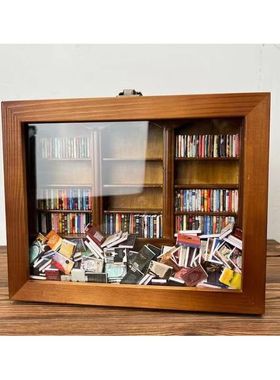 跨境新款Shake Away Your Anxiety 创意抗焦虑书架小摆件解压礼物