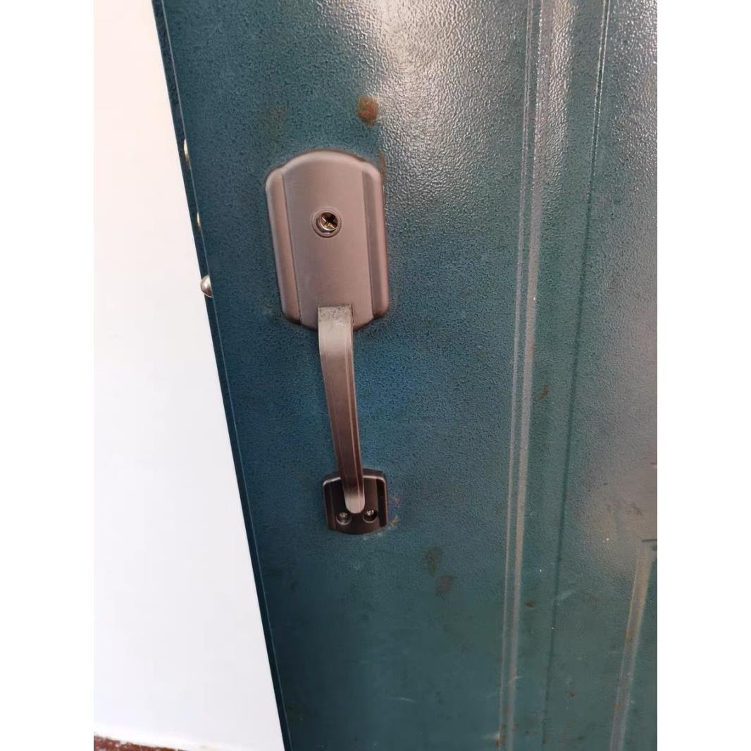 老式自动锁拉手大小孔青古执手 防盗门佳卫石牛步阳外装门锁把手