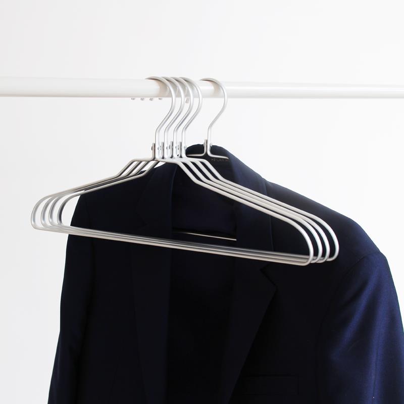 铝合金大衣架 铝制金属加厚衣架干 干湿两用衣架晾晒衣服衣架挂5
