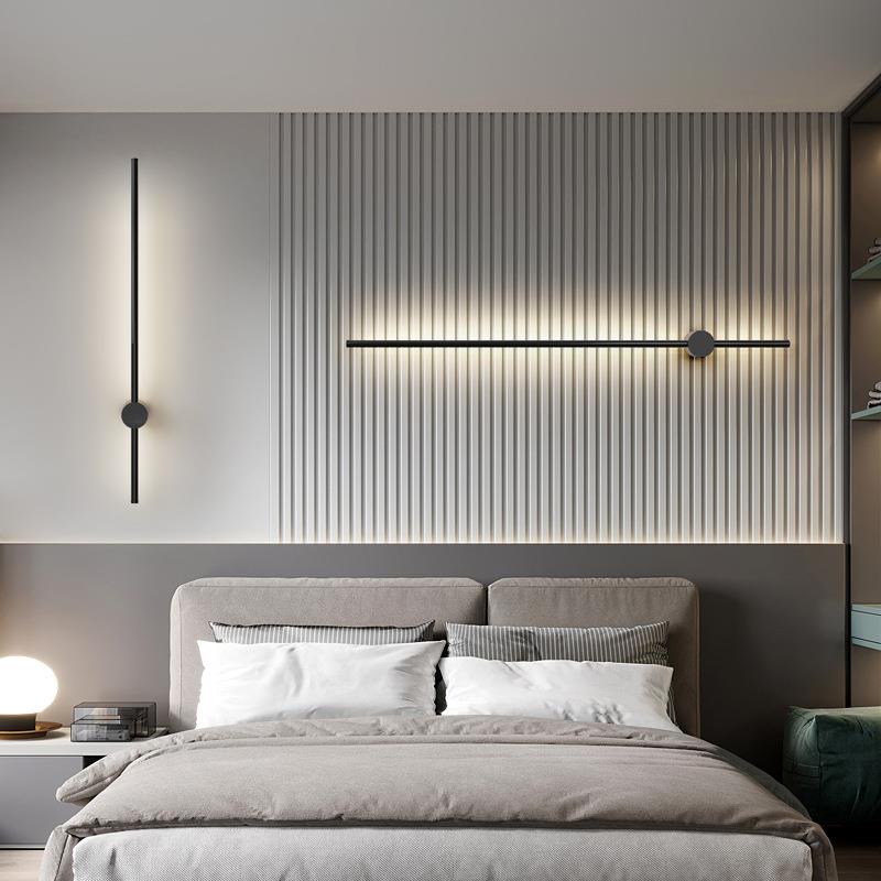 壁灯卧室床头灯简约现代极简线条客厅沙发背景墙壁过道走廊楼梯灯