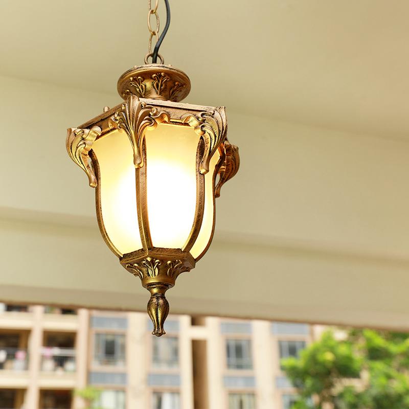 欧式户外吊灯美式简约室外防水花园过道别墅走廊阳台凉亭庭院灯