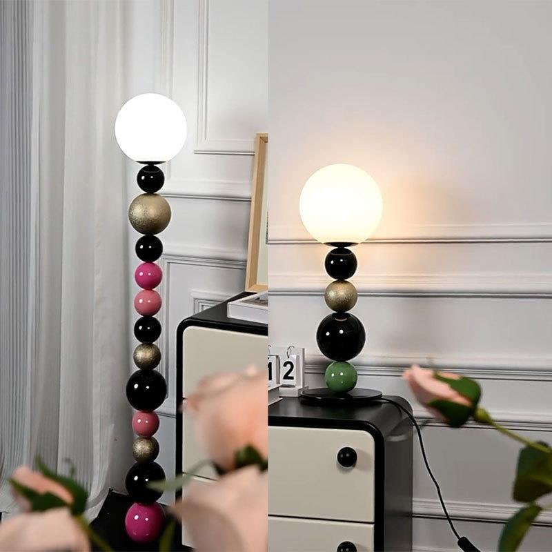 北欧风创意装饰落地灯设计师款灯客厅沙发卧室葫芦串台灯中山灯具